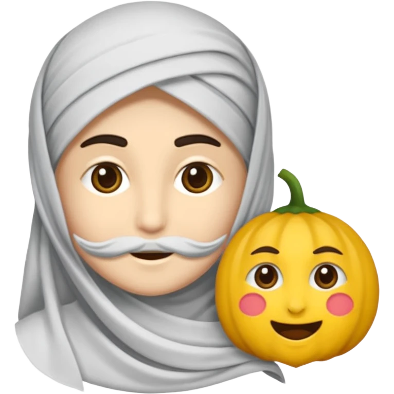 یک ایموجی مرد که با لبخند سرش را بالا و پایین می برد  emoji