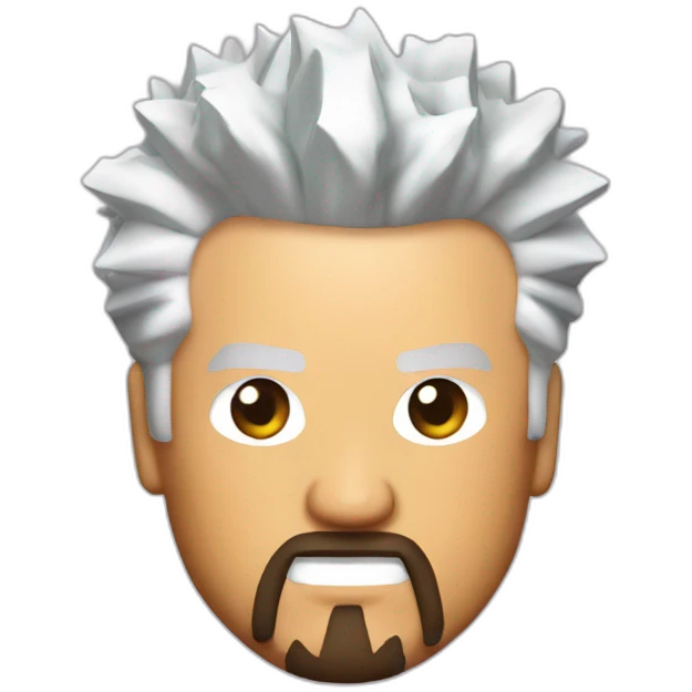 guy fieri shaped icecube emoji