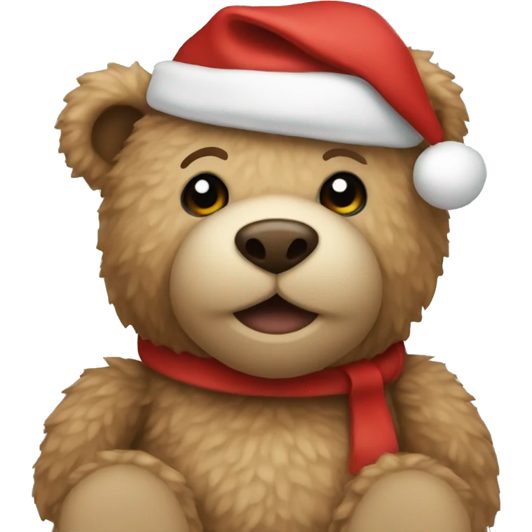 Christmas Teddy Bear emoji