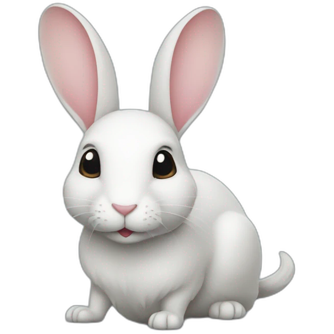 souris sur lapin emoji