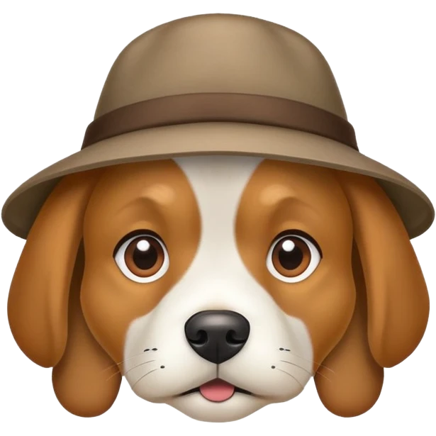 Dog warning a hat  emoji