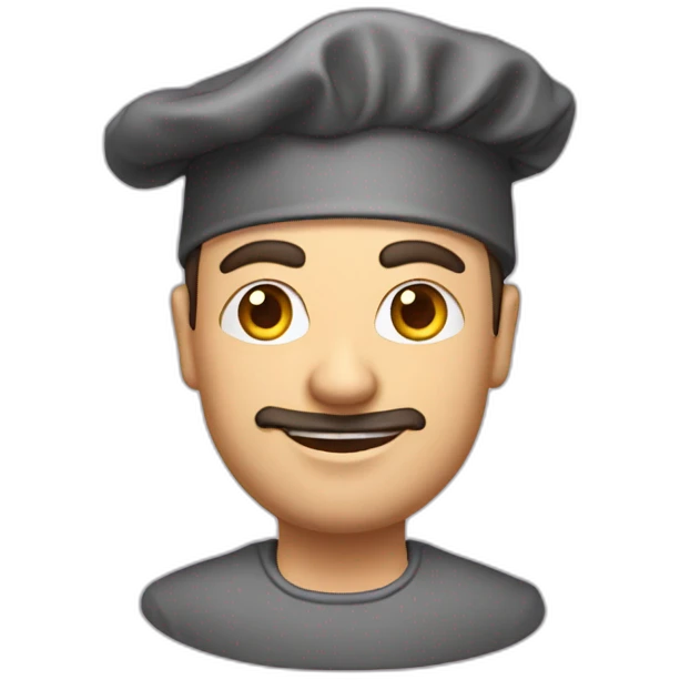 Cuisinier avec toque emoji