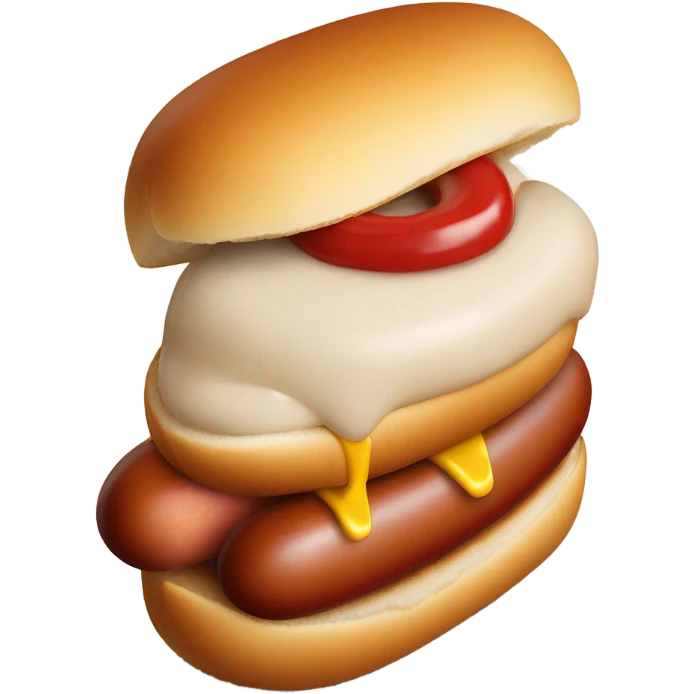 hot dog with ketchup emoji