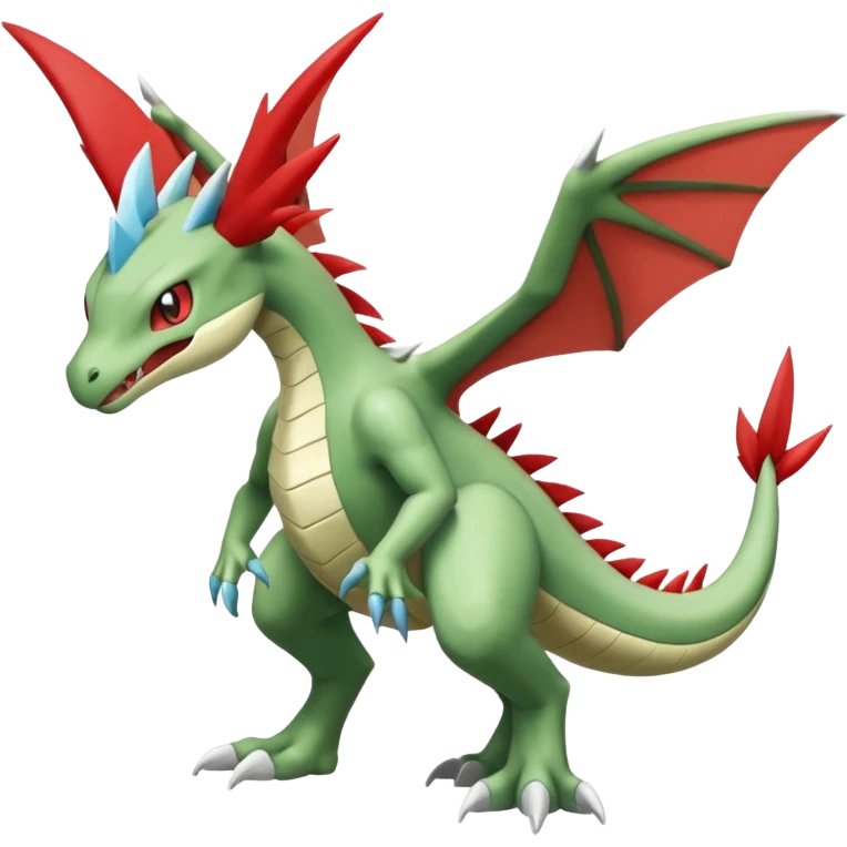 Scyther-Flygon-Salamence-Silvally-Kyurem-fusion, full body emoji