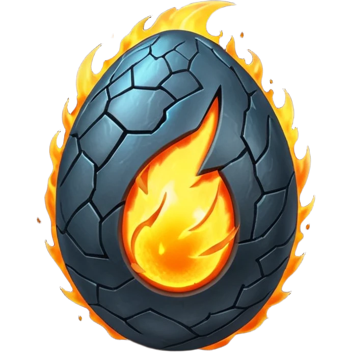 Elemental Dark-type-Electric-type natural Pokémon-Fakémon-creature dragon flame egg emoji
