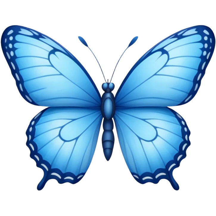 blue butterfly emoji
