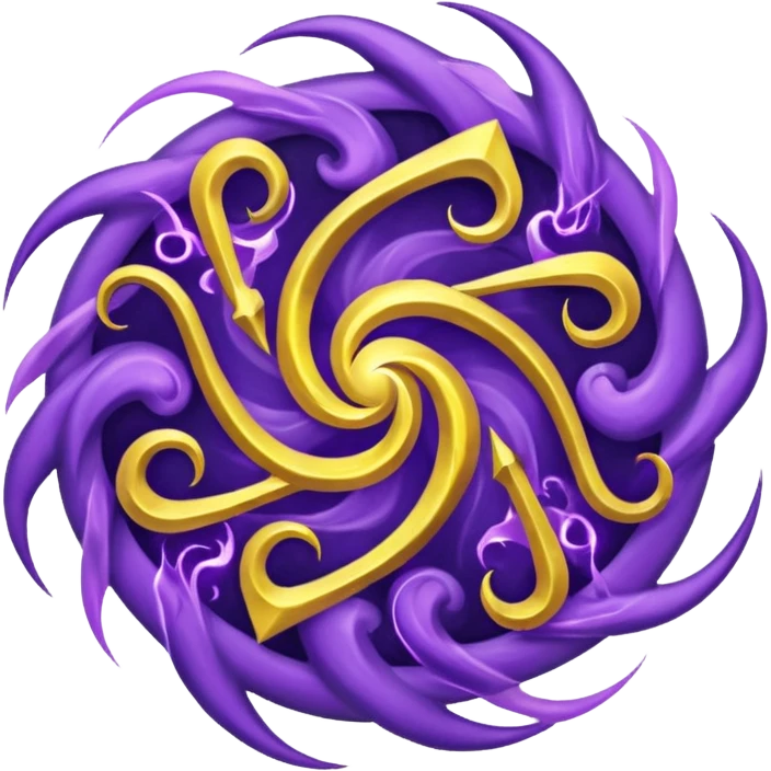 Wiz 101 casting sigil purple and yellow inspired storm magic  emoji