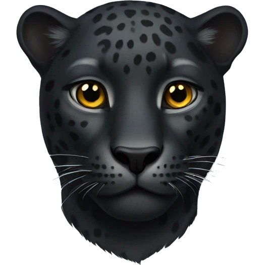 Black leopard emoji