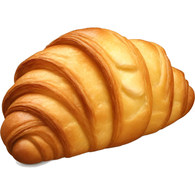 Croissant with sliced almonds on top emoji