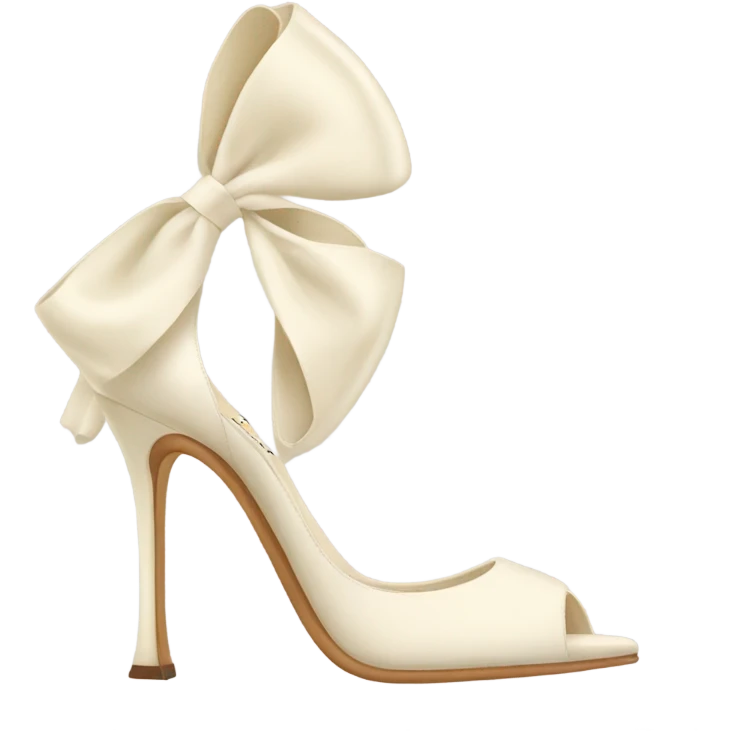 Cream Heels Manolo blahnik  emoji