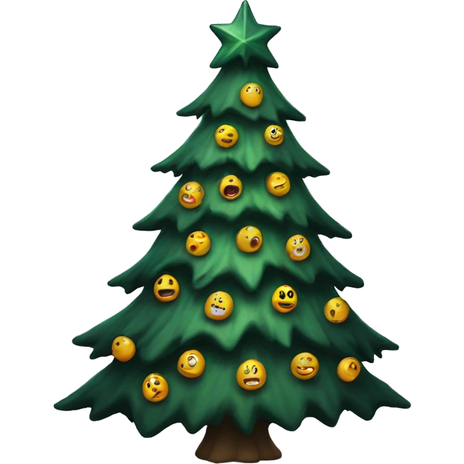 Haunted Christmas tree emoji