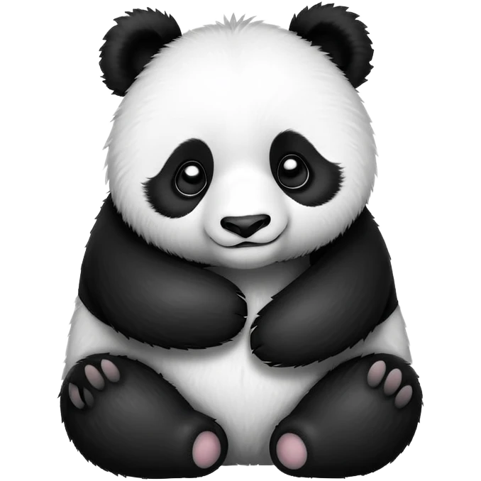Panda hugging emoji