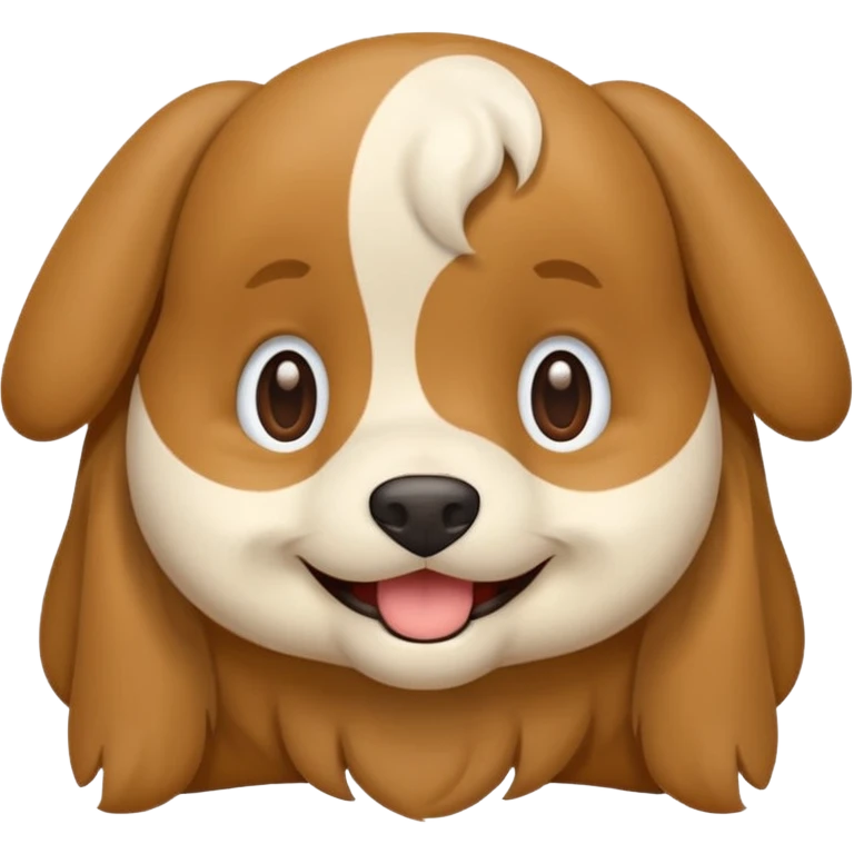 Crie a imagem de uma cachorro sorridente emoji