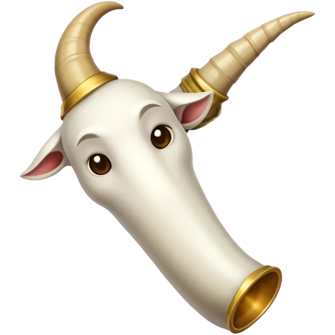 Horn that came from a goat horn emoji