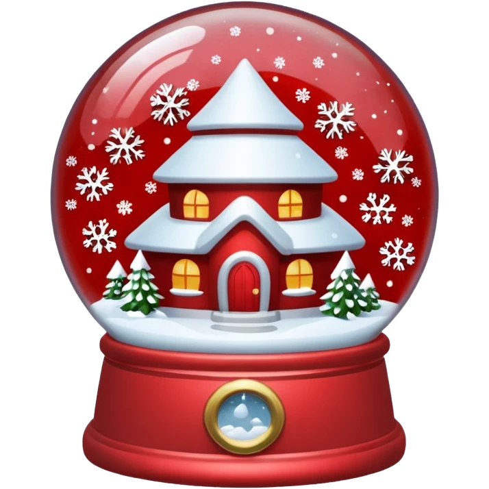 Red Snow Gloebe emoji