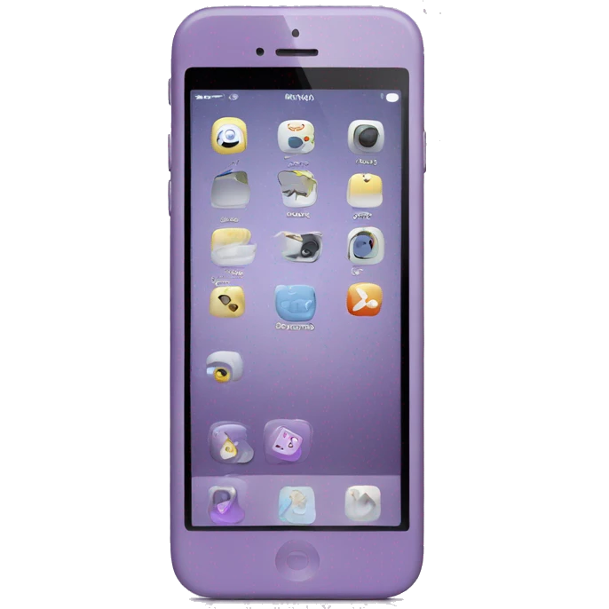 light purple iPhone emoji