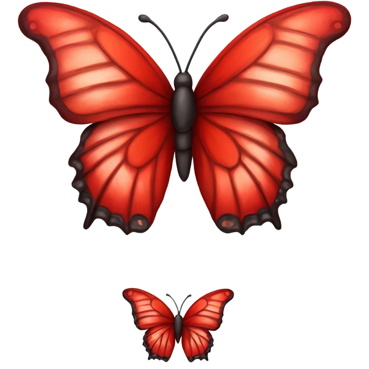 Red butterfly emoji