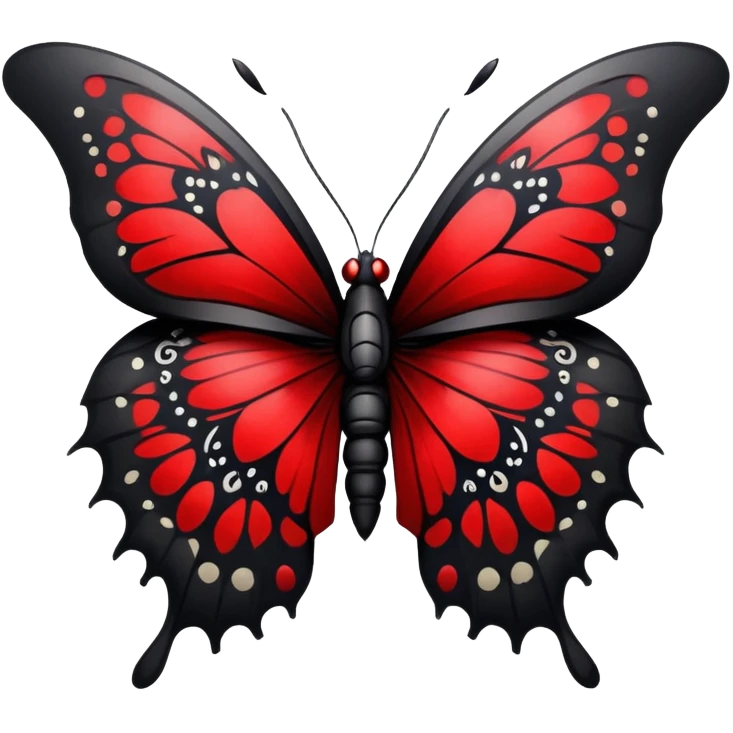 Edgy Gothic Badass Cool Butterfly emoji