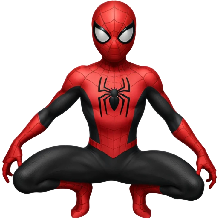 Black Spider man emoji