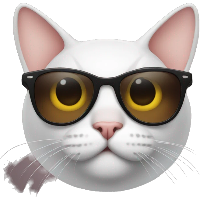 Cat with sunglasses emoji