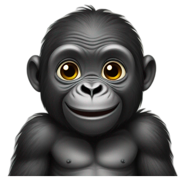 cute baby gorilla emoji
