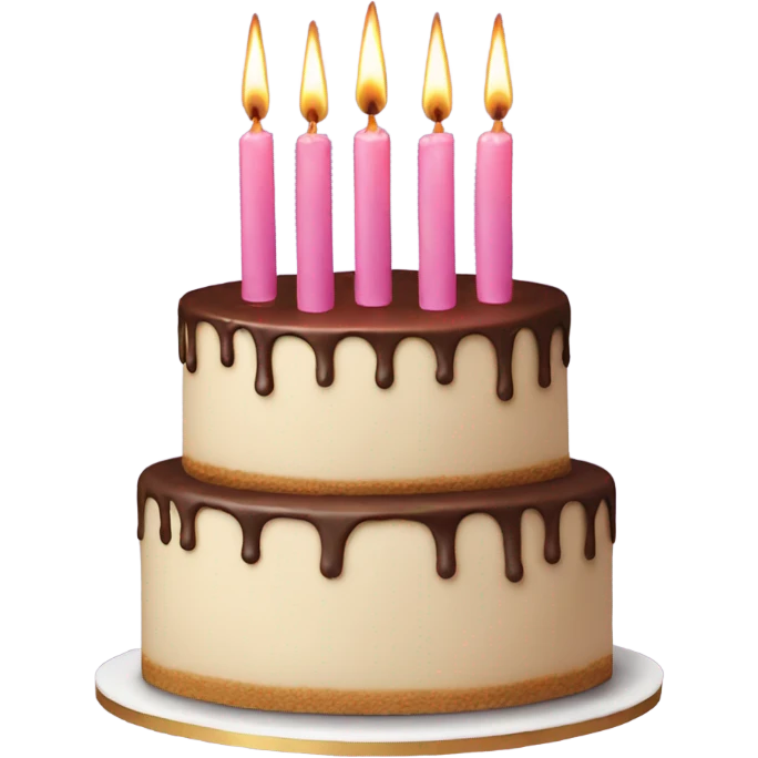 cake with forty candles emoji