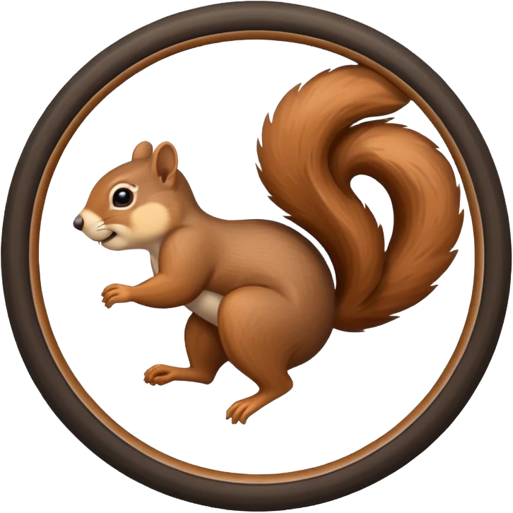 squirrel running wheel emoji