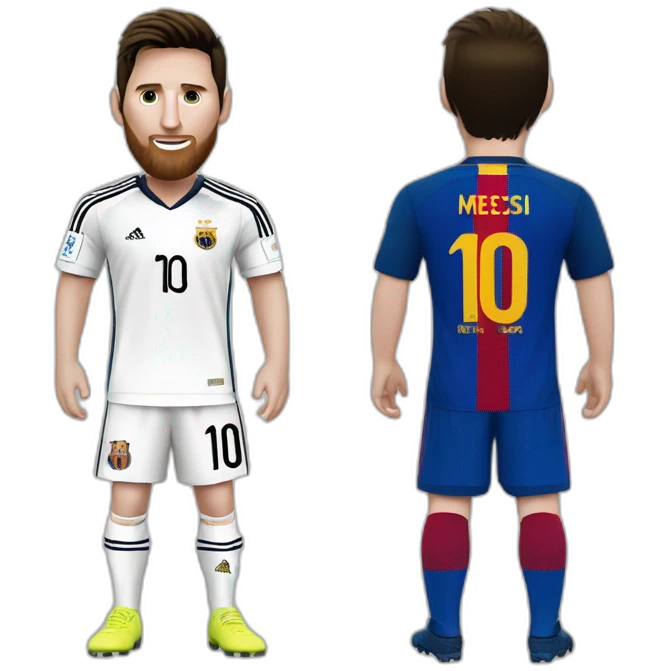 messi avec le maillot de lalgerie emoji