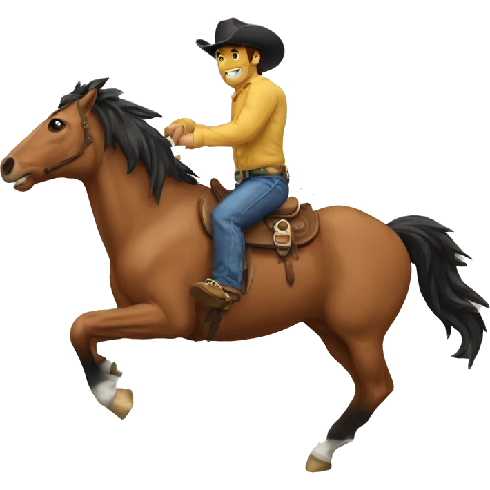 Wyoming bucking horse emoji