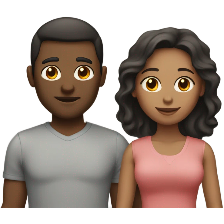 Husband and wife, both with light skin and dark hair emoji