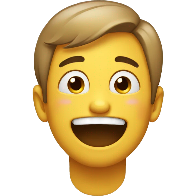 Laughing emoji but crying emoji