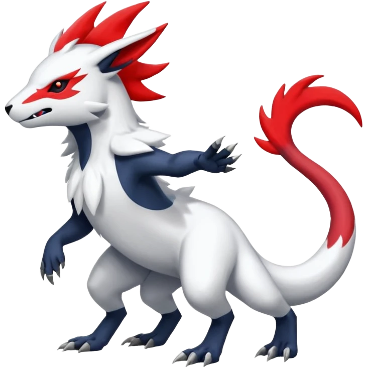 Absol-Salandit-Zangoose-Fusion (full body) emoji