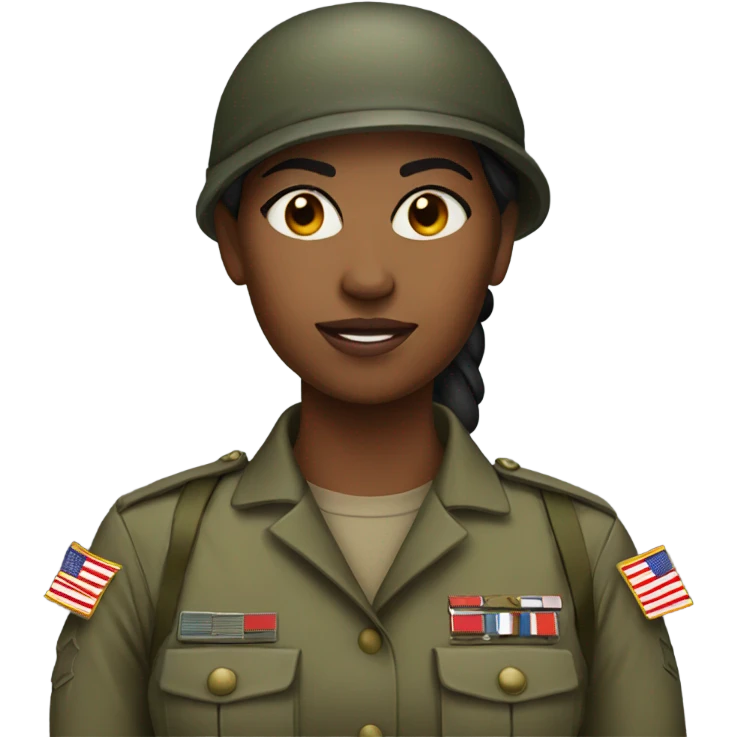 Female soldier  emoji