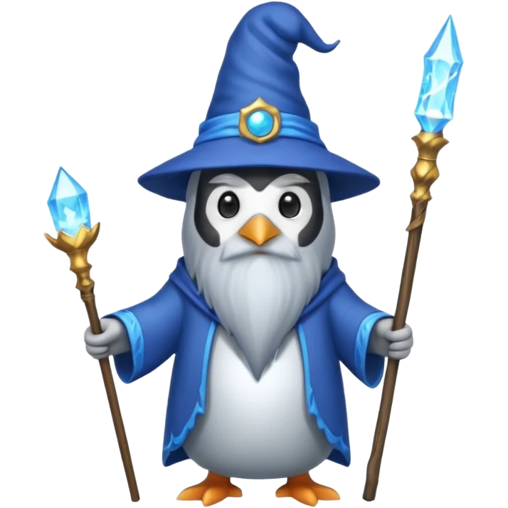 Penguin Wizard emoji