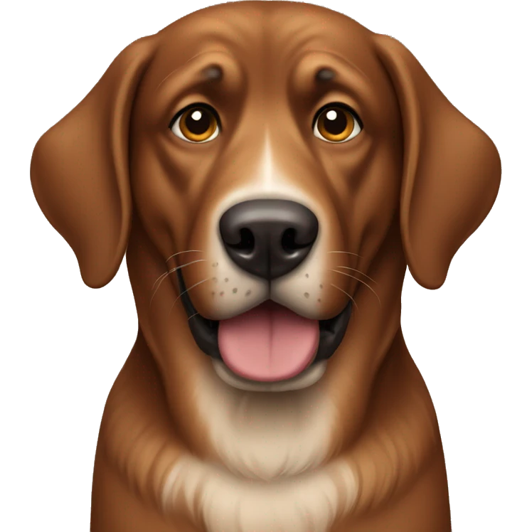 Big brown dog emoji