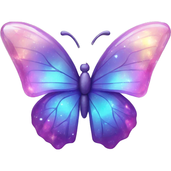 Shiny Nebula Crystal Butterfly emoji
