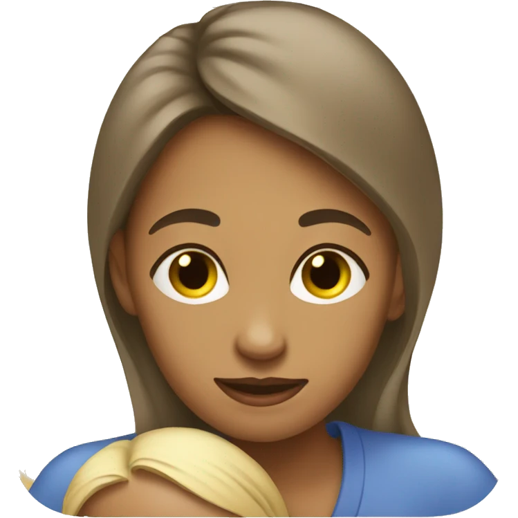 mom with baby emoji