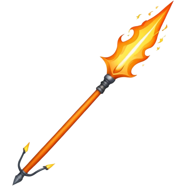 flaming spear emoji