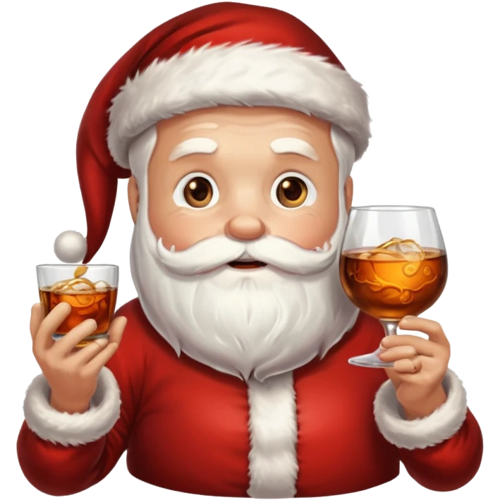 Santa bourbon emoji