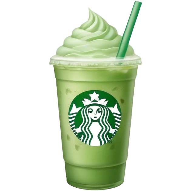 iced pastel green matcha starbucks emoji