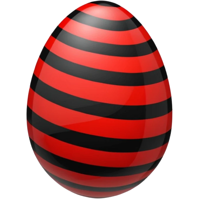 easter egg red and black emoji