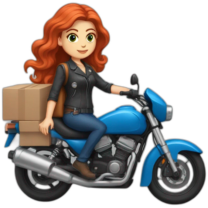 white-girl-red-hair-blue-eyes-on-the-womens-motorcycle-wearing-a-delivery-backpack emoji