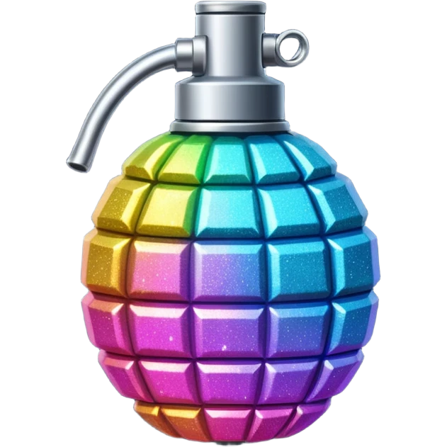 glitter grenade emoji