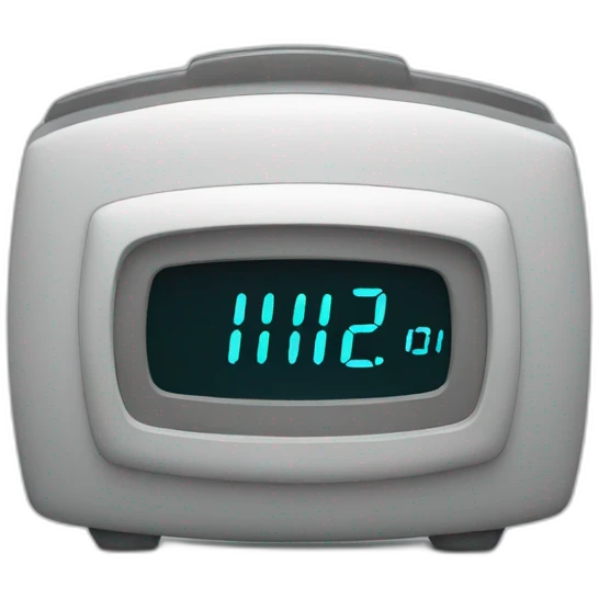 digital alarm emoji