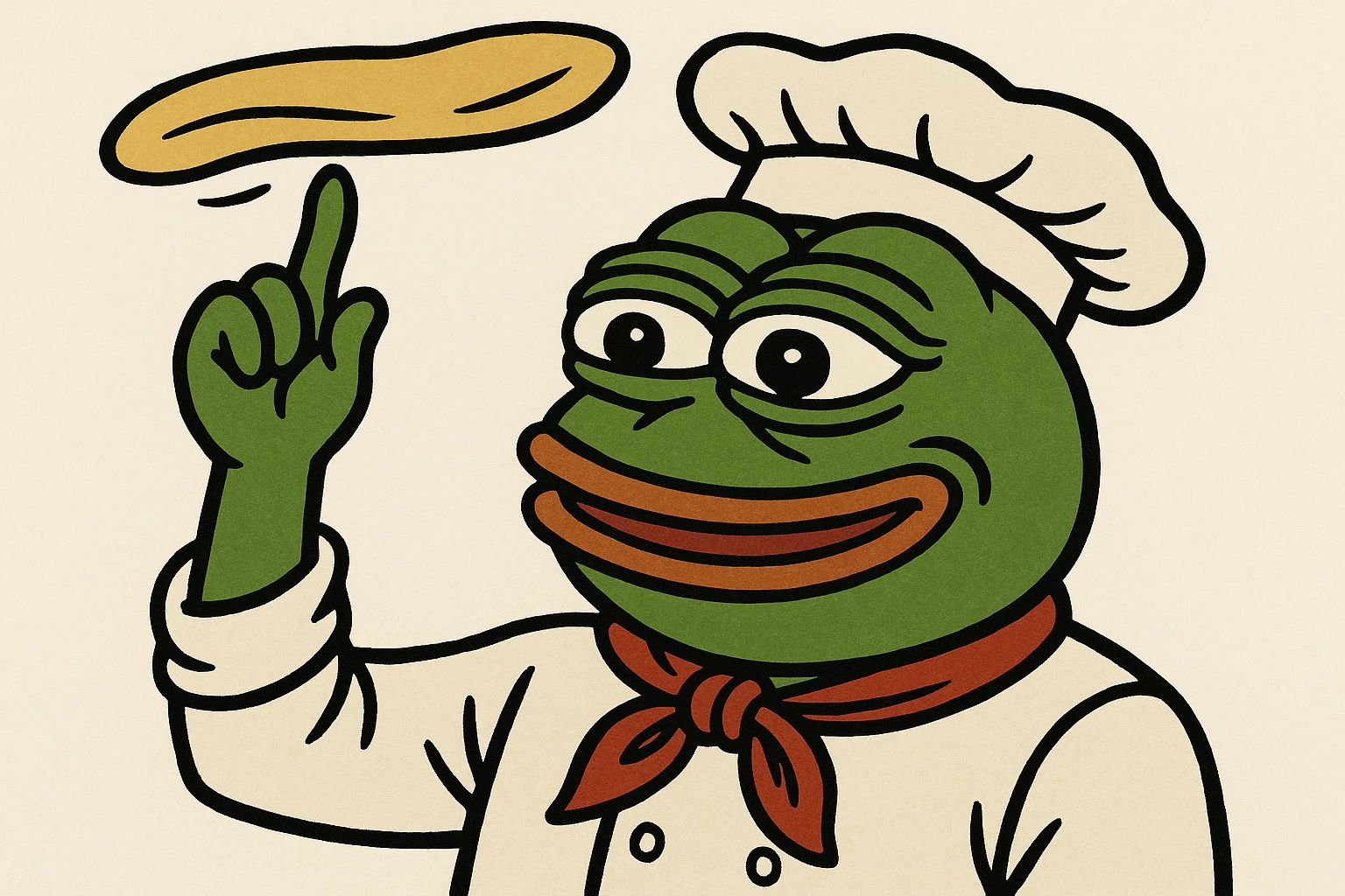 smiling Italian chef spinning pizza dough emoji