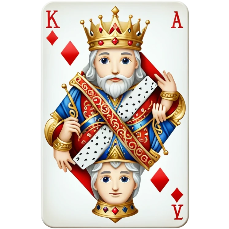 white king of diamonds emoji emoji