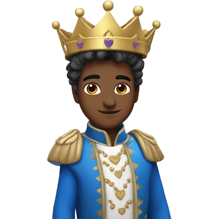 Crea un corazón azul rey emoji