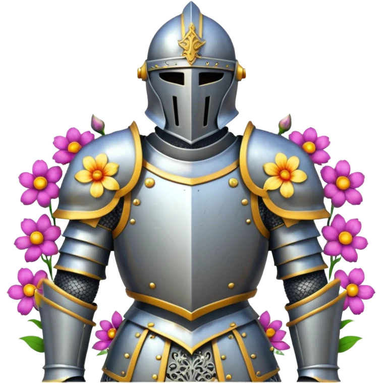 Knight armor  in flowers emoji