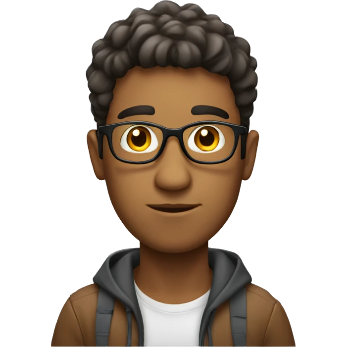 south american guy studying emoji