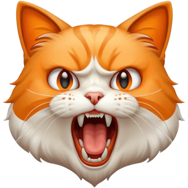 Chat qui crie de toute ses forces emoji